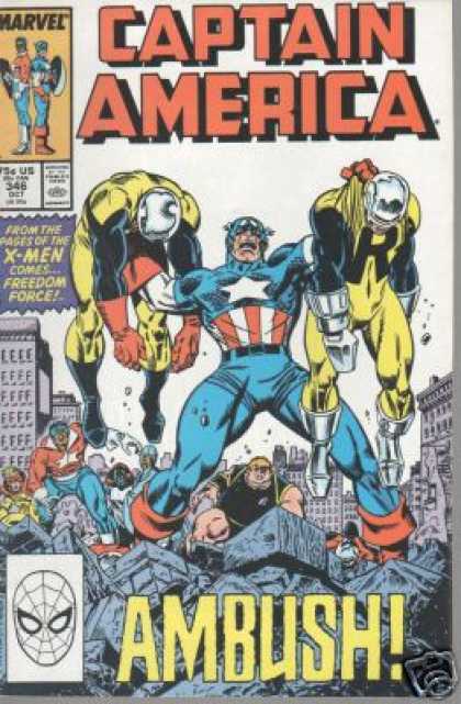 Captain America 346 - Americas Hero - Rise Justice - Crime Punisher - The Ruler - Stars And Stripes Defender