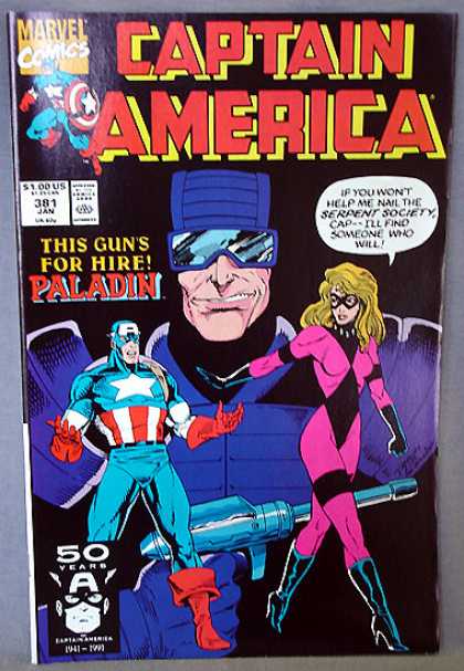Captain America 381 - Paladin - Hire - Serpent Society - Gun - Find - Ron Lim