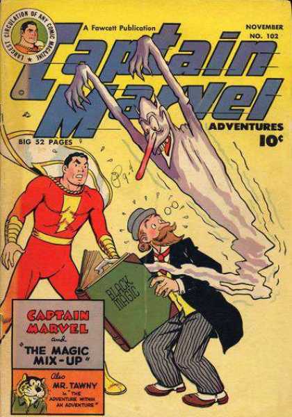 Captain Marvel Adventures 102 - November - No162 - Adventures - Big 52 Pages - Black Magic - Clarence Beck