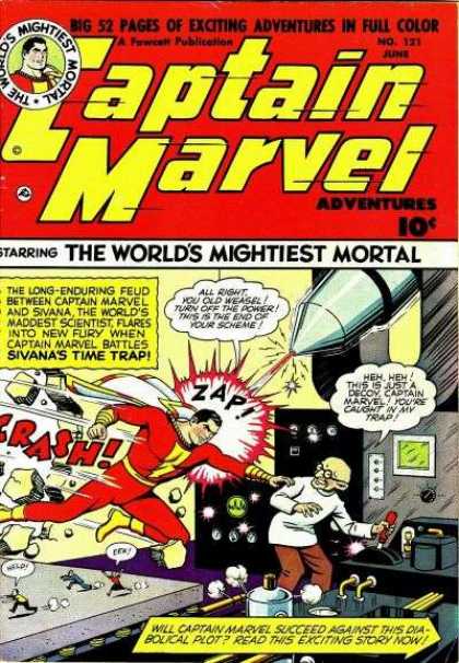 Captain Marvel Adventures 121 - Worlds Mightiest Mortal - Sivana - Time Trap - Diabolical Plost - Captain Marvel - Clarence Beck