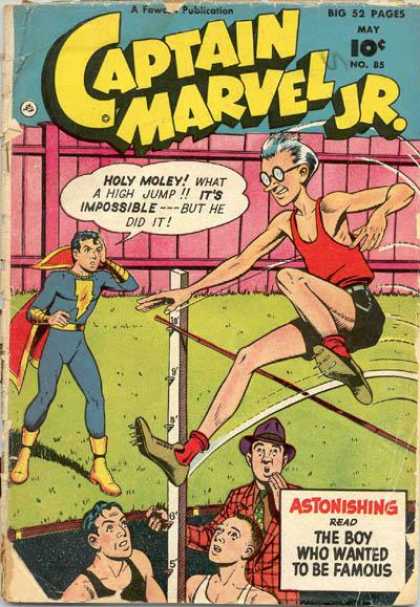 Captain Marvel Jr. 85 - The Boy Marvel - Young Superhero - Young Marvel - Flying Boy - High Jump