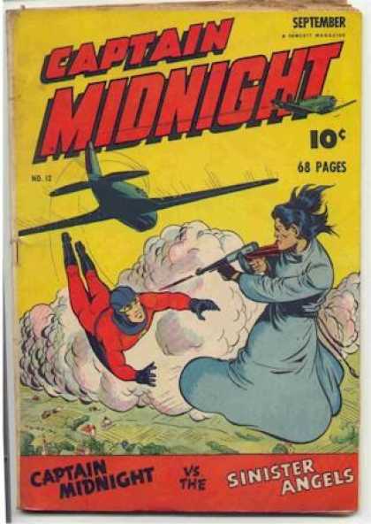 Captain Midnight 12 - Cloud - Gun - Airplane - Captain Midnight - September