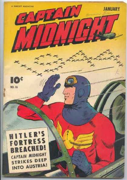 Captain Midnight 16 - January - 1944 - Airplane - Pilot - Fortress
