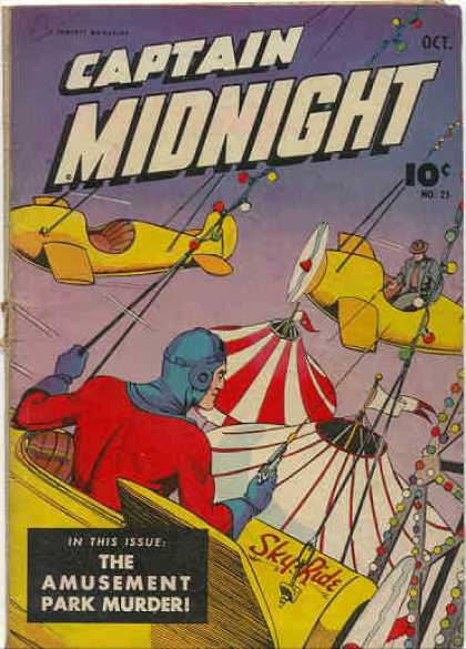 Captain Midnight 25 - Aeroplane - Flags - The Amusent Part Murde - Lights - Threads