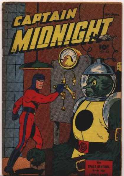 Captain Midnight 55 - Superhero - Light - Enemy - Costume - Monster