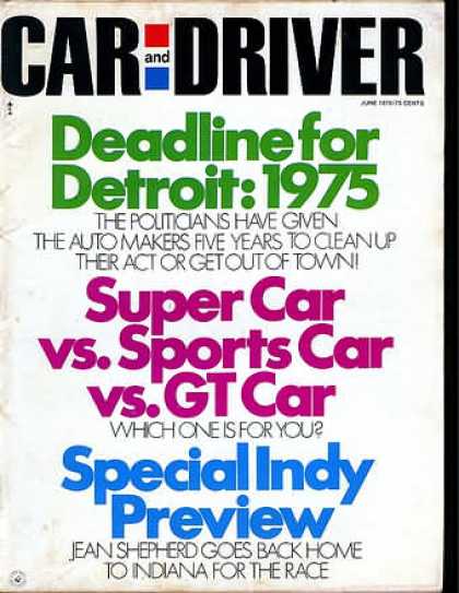 Car and Driver - June 1970