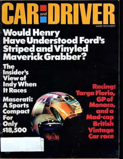 Car and Driver - August 1970