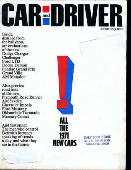 Car and Driver - October 1970