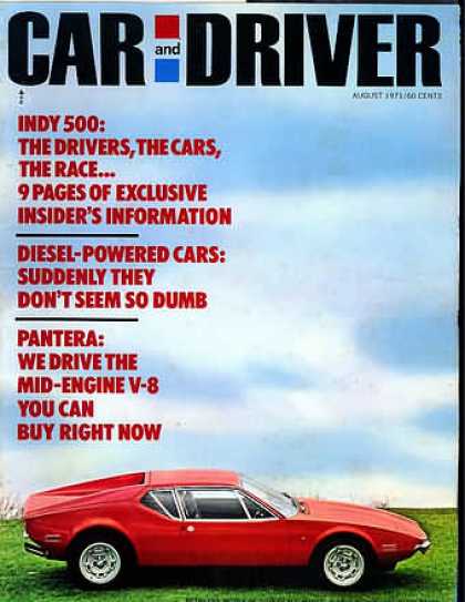 Car and Driver - August 1971
