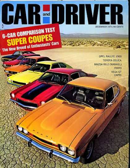Car and Driver - December 1971