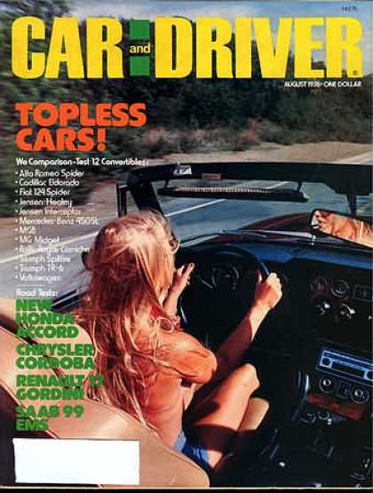 Car and Driver - August 1976