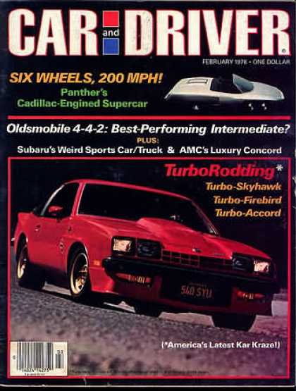 Car and Driver - February 1978