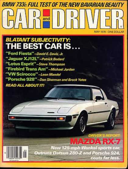 Car and Driver - May 1978