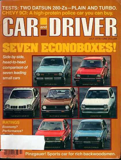 Car and Driver - July 1978