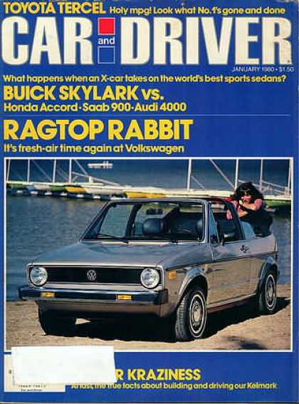 Car and Driver - January 1980