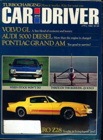 Car and Driver - April 1980