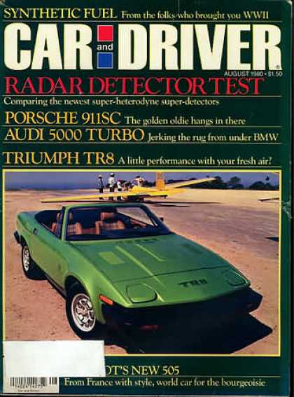 Car and Driver - August 1980