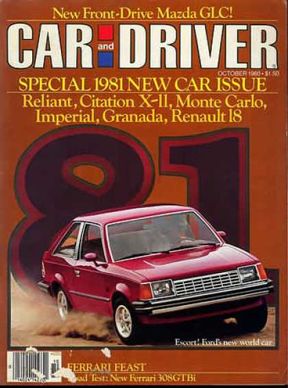 Car and Driver - October 1980