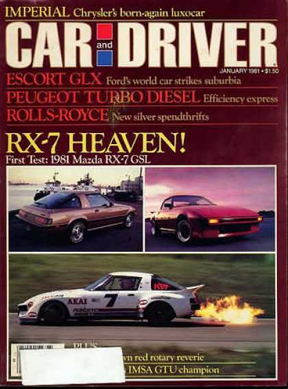 Car and Driver - January 1981