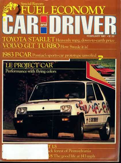 Car and Driver - February 1981