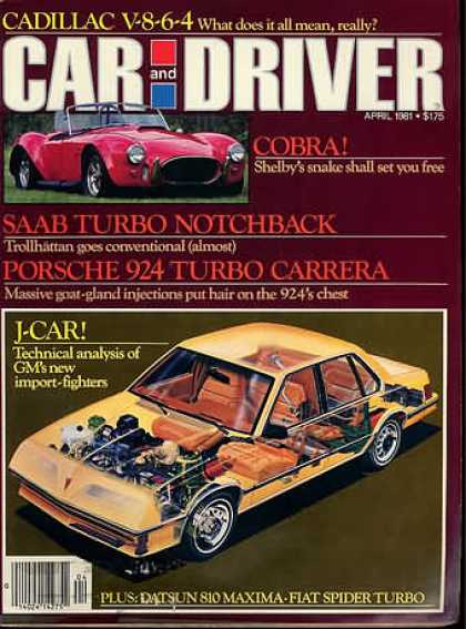 Car and Driver - April 1981