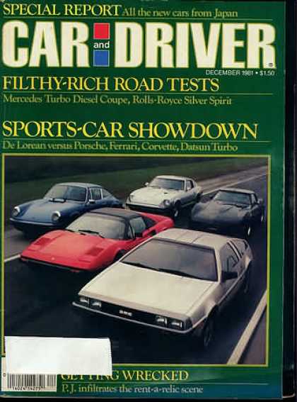 Car and Driver - December 1981