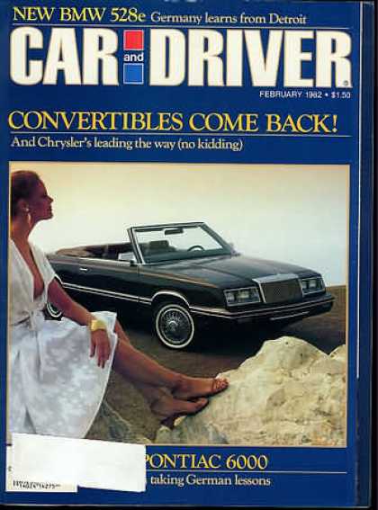 Car and Driver - February 1982