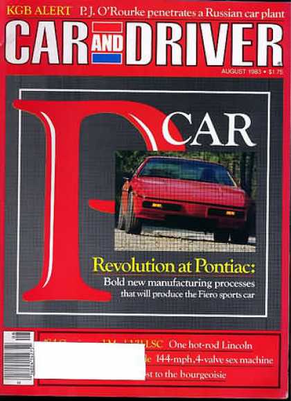 Car and Driver - August 1983