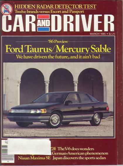Car and Driver - March 1985