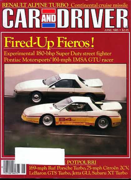 Car and Driver - June 1985