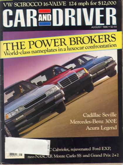 Car and Driver - August 1986