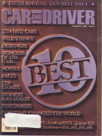 Car and Driver - January 1987