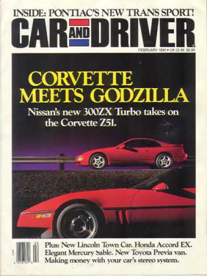 Car and Driver - February 1990