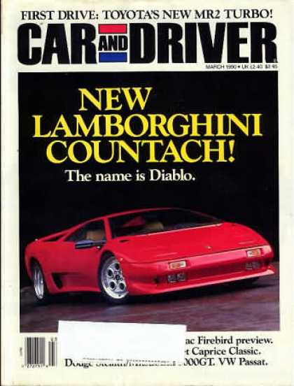 Car and Driver - March 1990