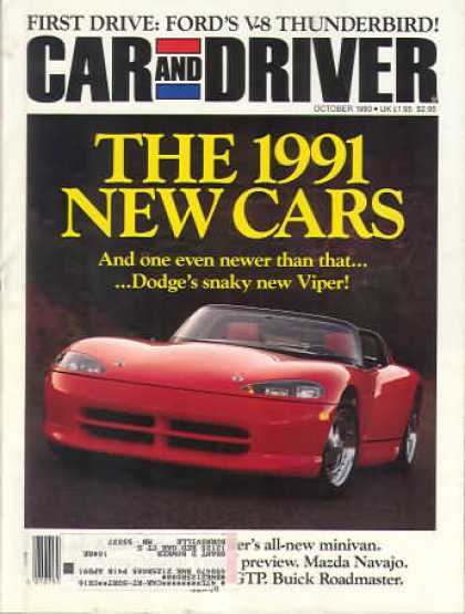 Car and Driver - October 1990