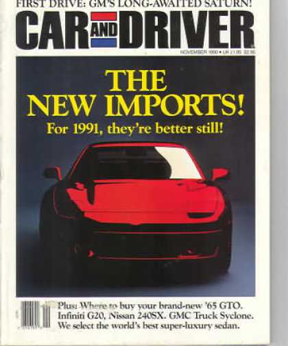 Car and Driver - November 1990