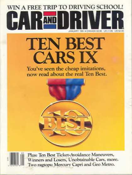 Car and Driver - January 1991