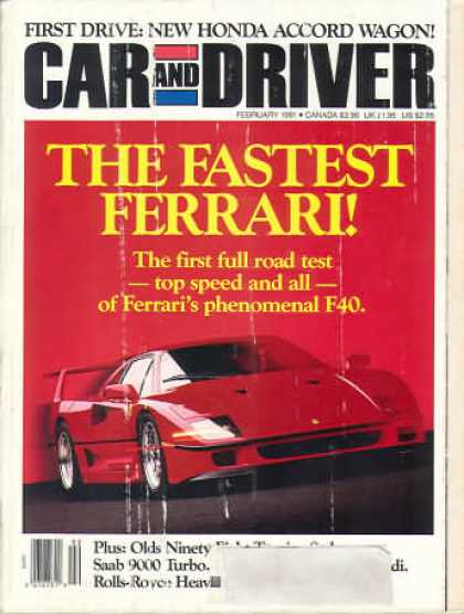 Car and Driver - February 1991
