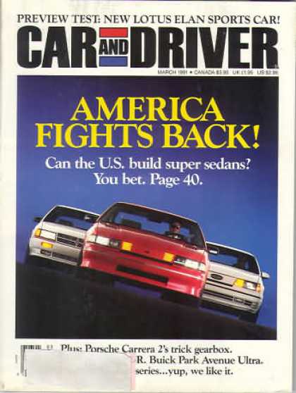 Car and Driver - March 1991