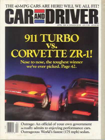 Car and Driver - April 1991