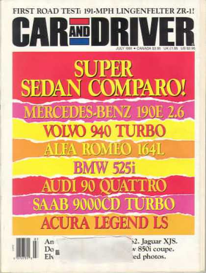 Car and Driver - July 1991