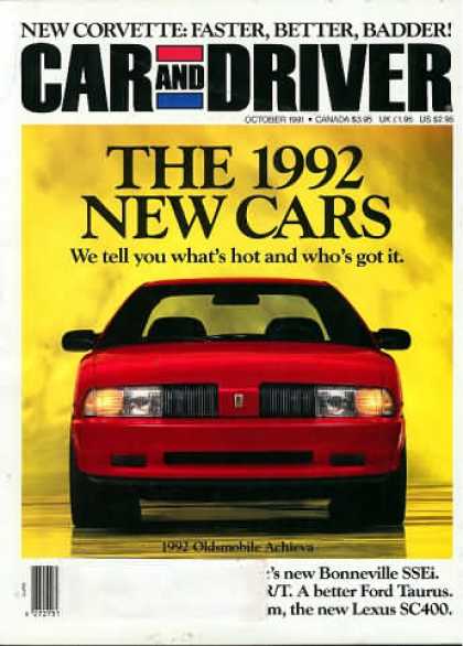 Car and Driver - October 1991