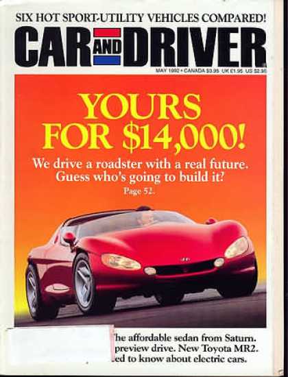 Car and Driver - May 1992