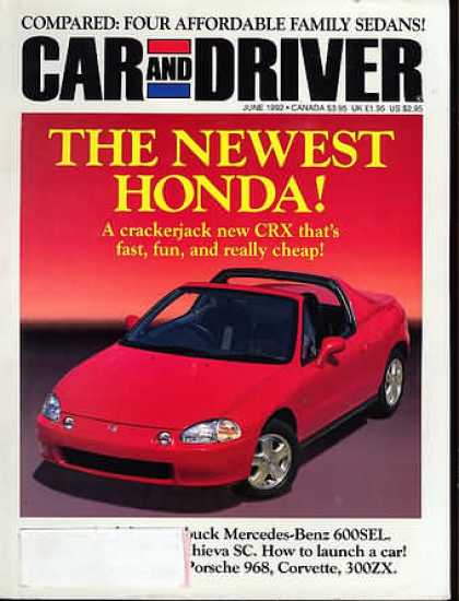 Car and Driver - June 1992