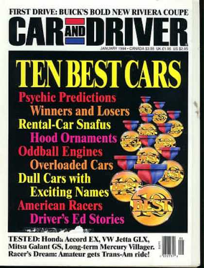 Car and Driver - January 1994