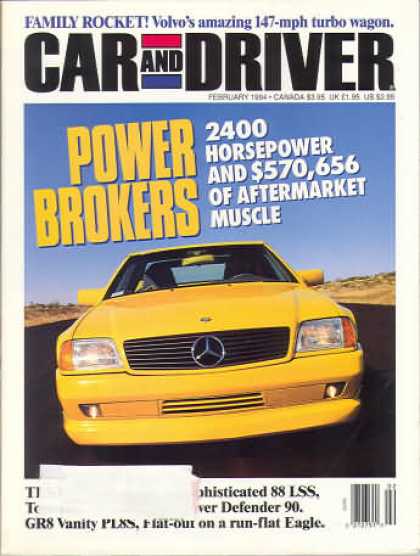 Car and Driver - February 1994