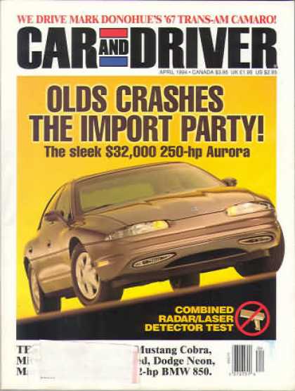 Car and Driver - April 1994