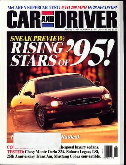 Car and Driver - August 1994