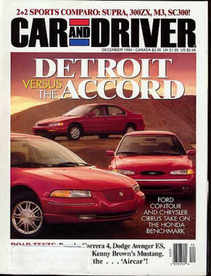 Car and Driver - December 1994