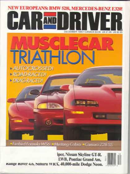 Car and Driver - December 1995